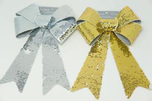 LARGE SEQUIN PVC BOW