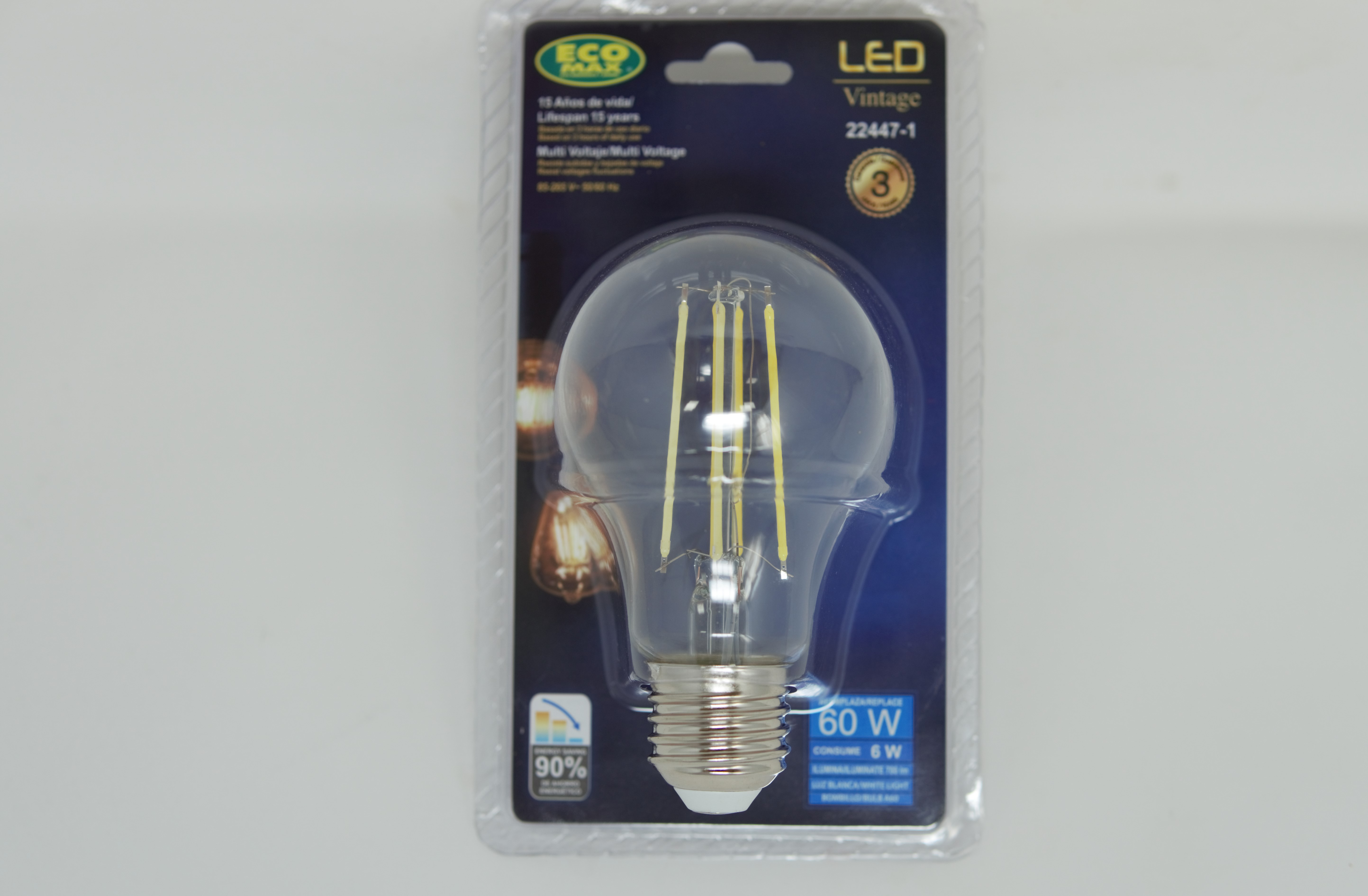6W LED FILA BULB A60 E27 6500K