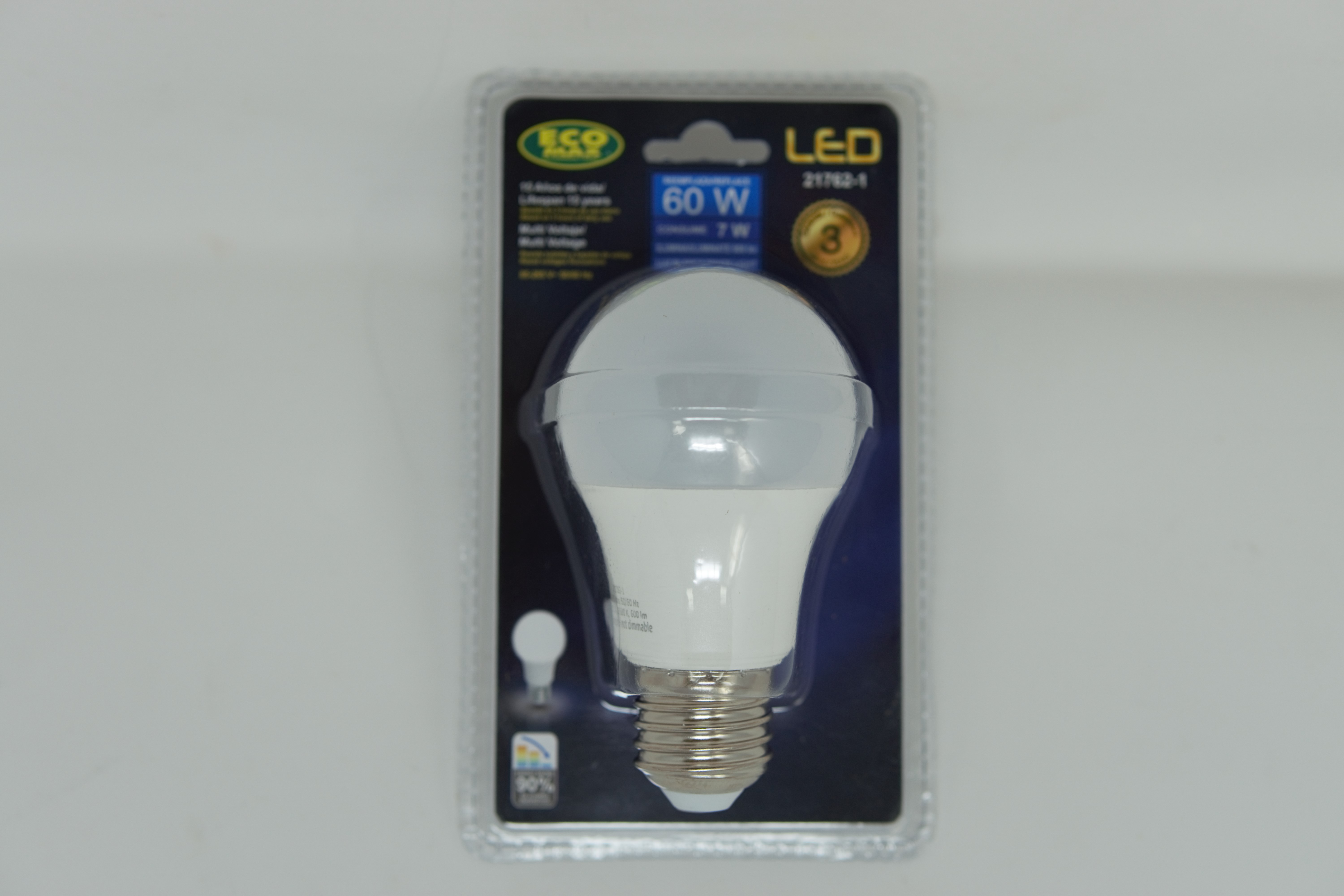 7W LED BULB A55 E27 6500K 85-265