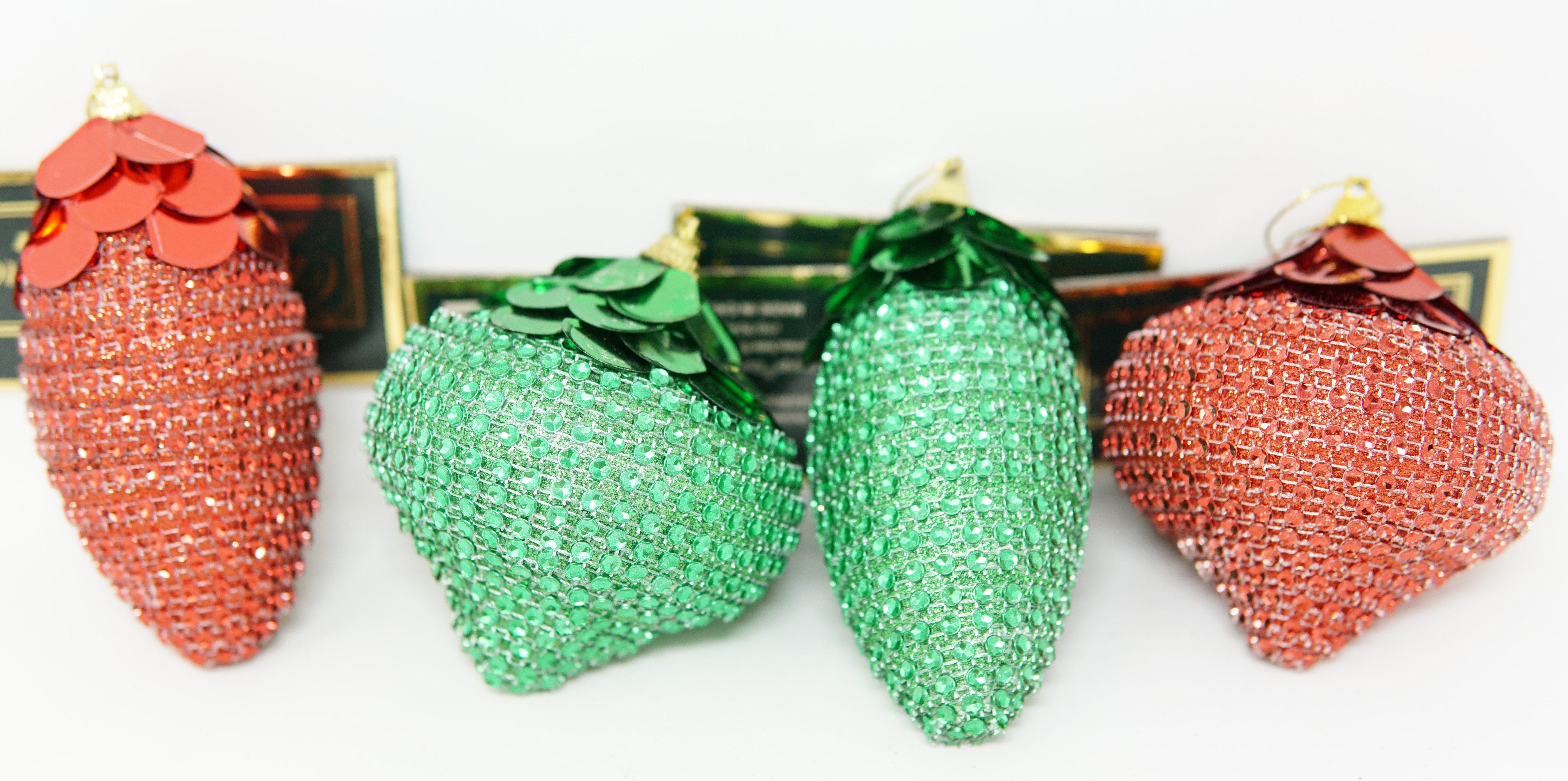 GREEN TEAR DROP ORNAMENT