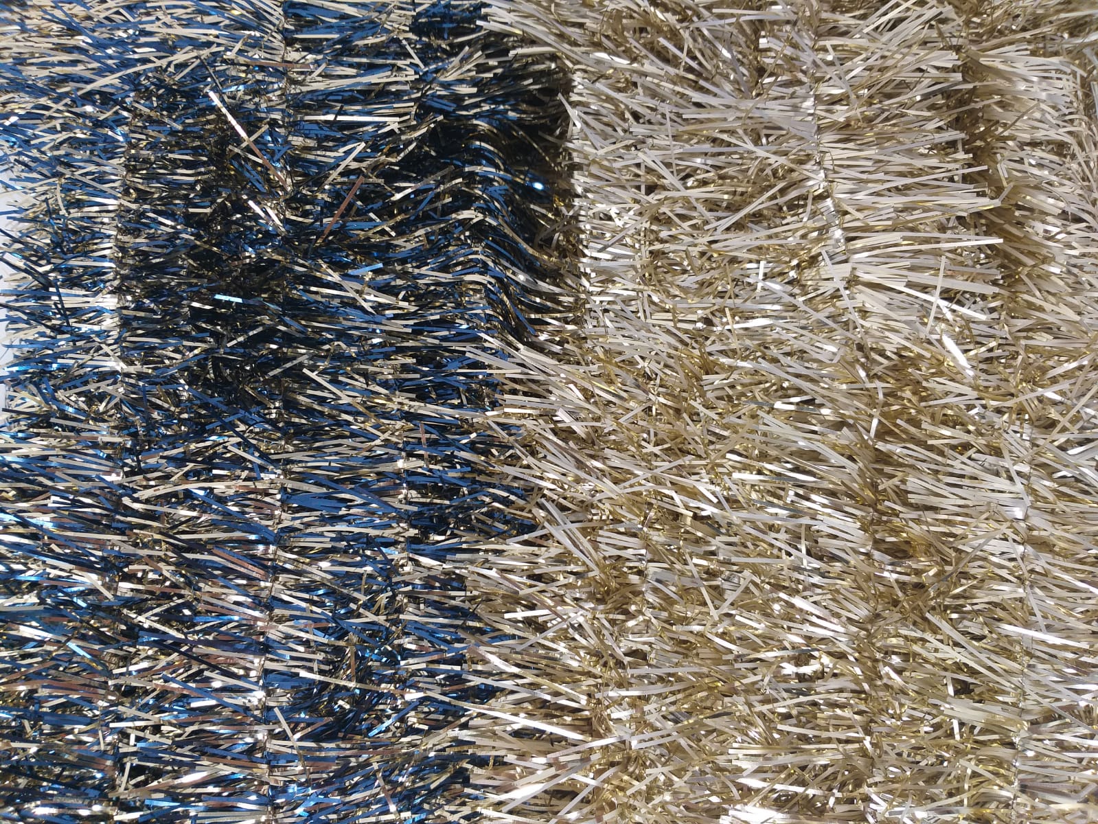 36FT TINSEL GARLAND BLUE/GOLD