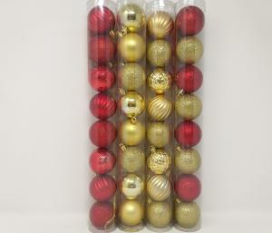 8PK GOLD ORNAMENT BALL