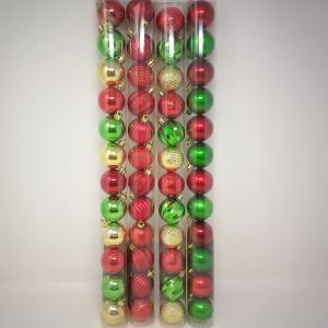 12PK RED DECORATIVE BALL