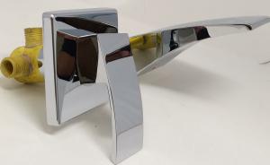 WALL FACE BASIN MIXER CHROME