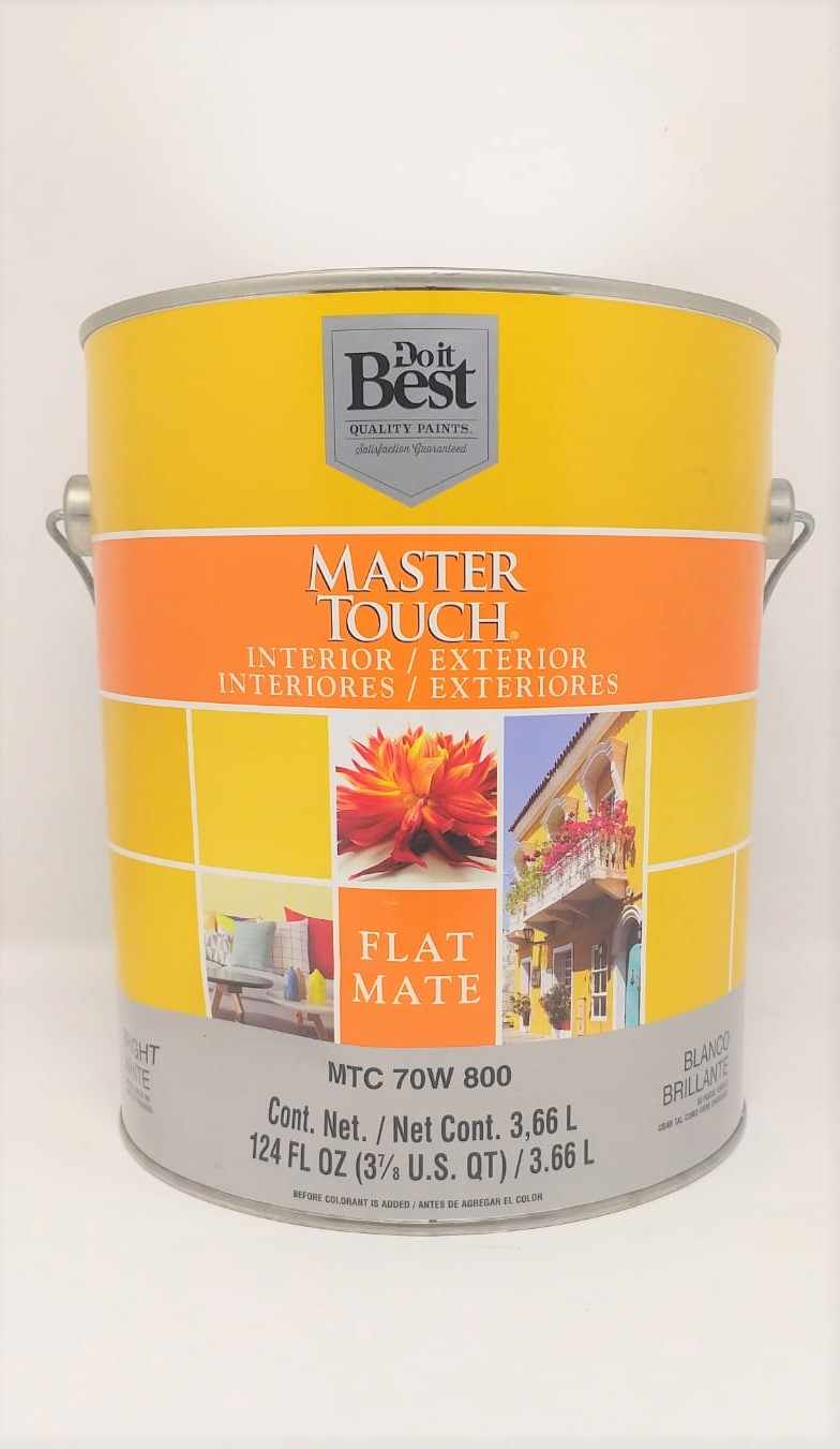 MT INT/EXT FLAT BR WHT GAL