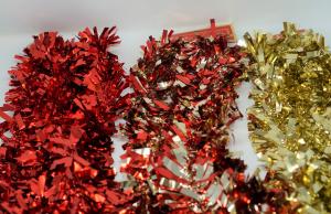 96" RED TINSEL GARLAND