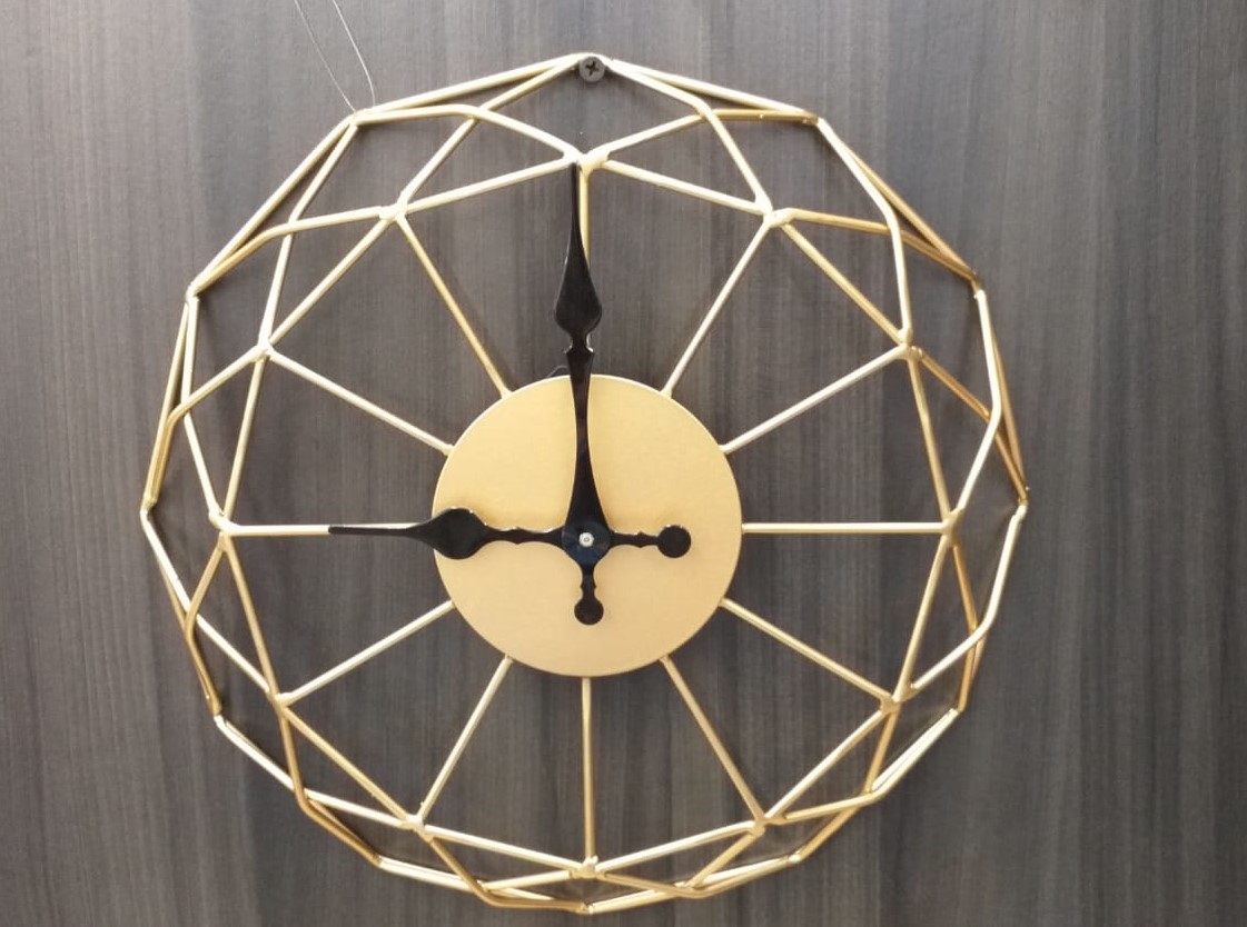 WALL CLOCK/GOLD