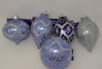 PET ORNAMENT W/ZIG ZAG GLITTER