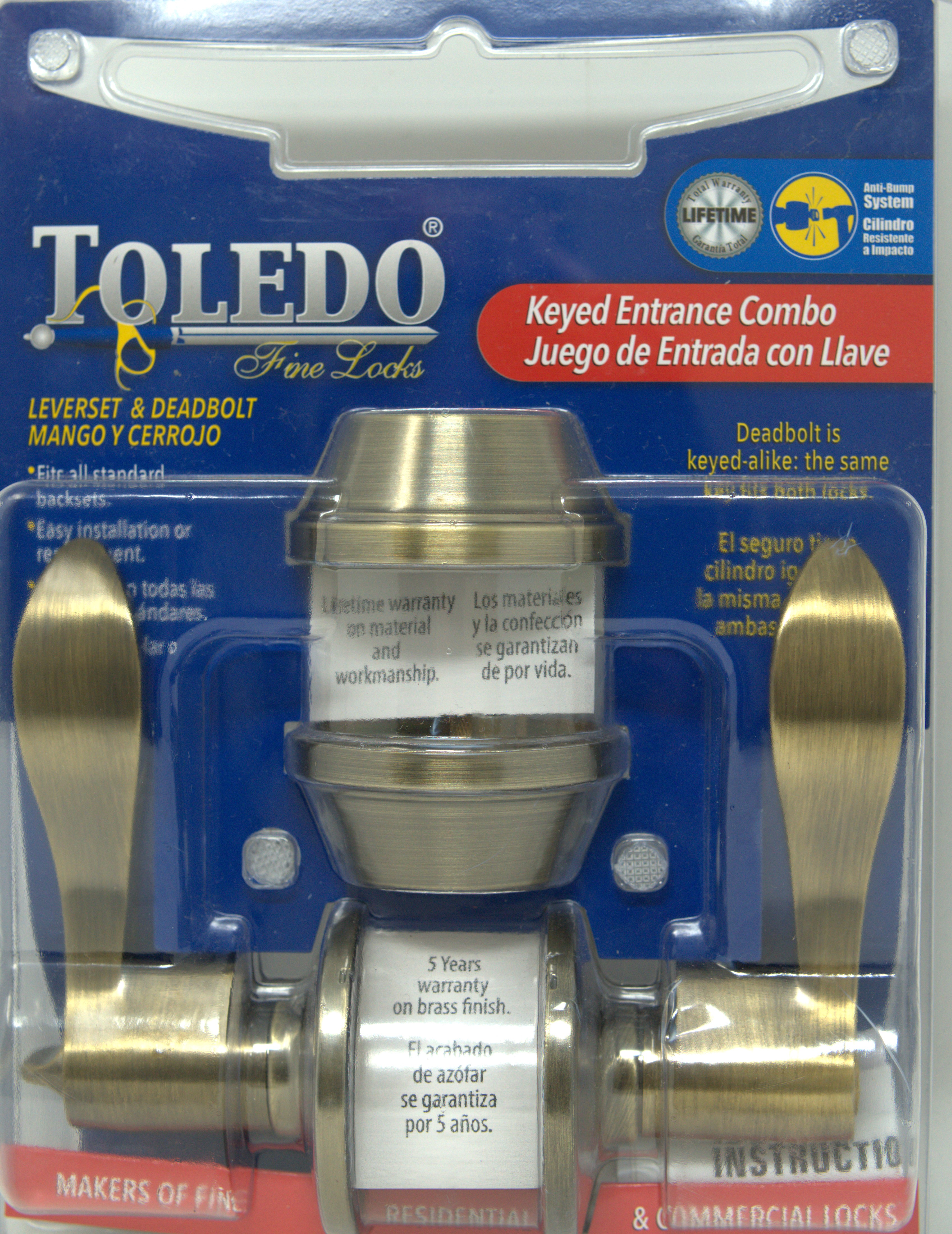 DOUBLE CYLINDER LEVER DEADBOLT