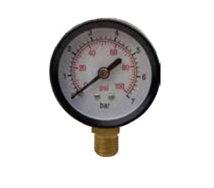 GUAGE 0-100 PSI BOTTOM MOUNT