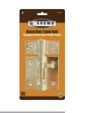 3" HD BP TOWER BOLT CARDED