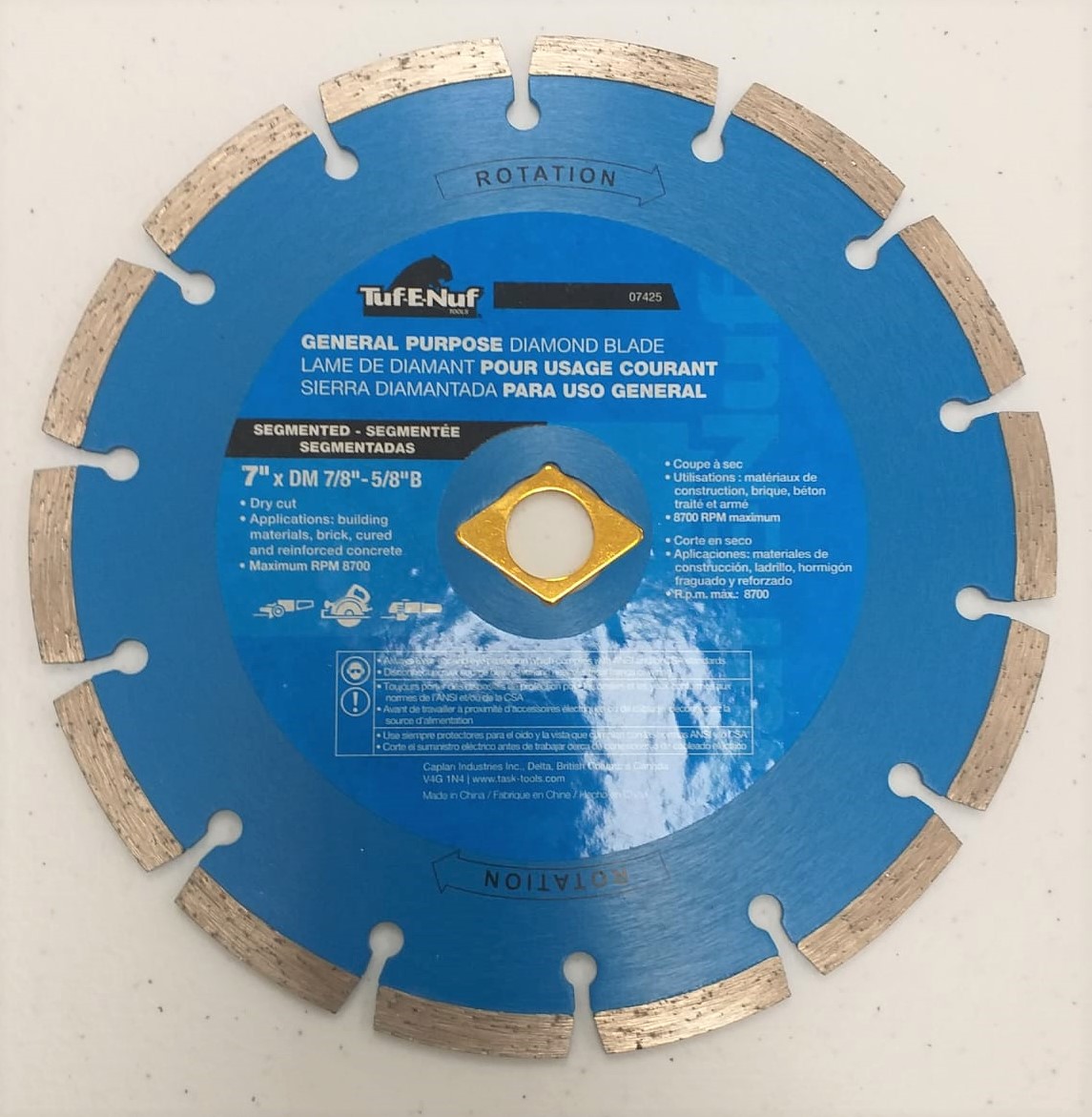 7"X7/8"-5/8" SAW BLADES