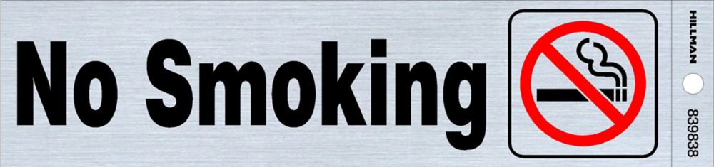2X8 NO SMOKING BLACK/RED SYM