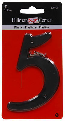4 BLK PLASTIC NUMBER-5