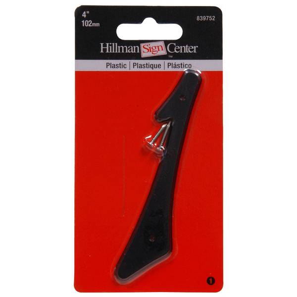 4 BLK PLASTIC NUMBER-1