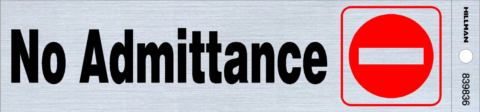 2X8 NO ADMITTANCE NICK BLK/RED