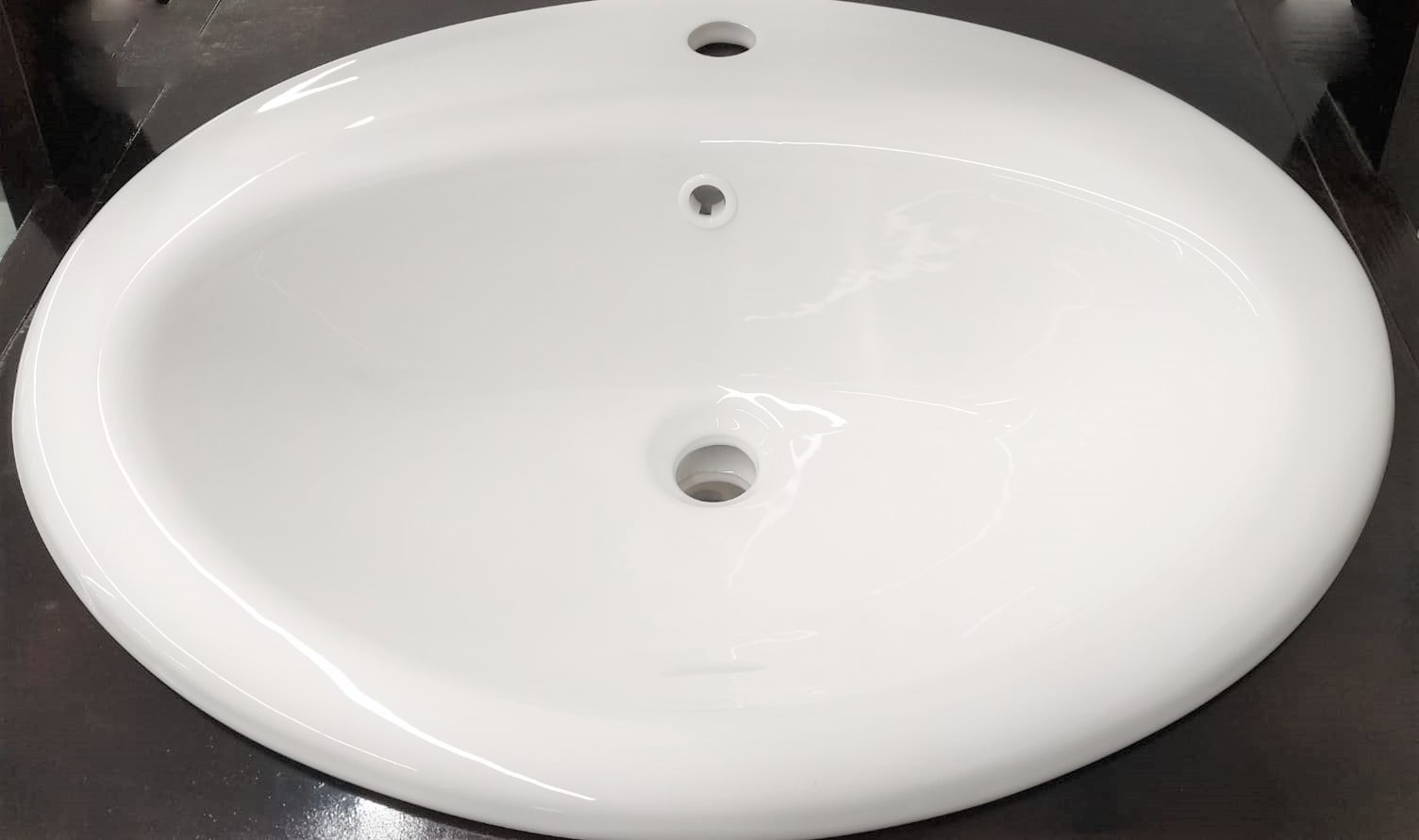 22X18"FACE BASIN CERAMIC WHT