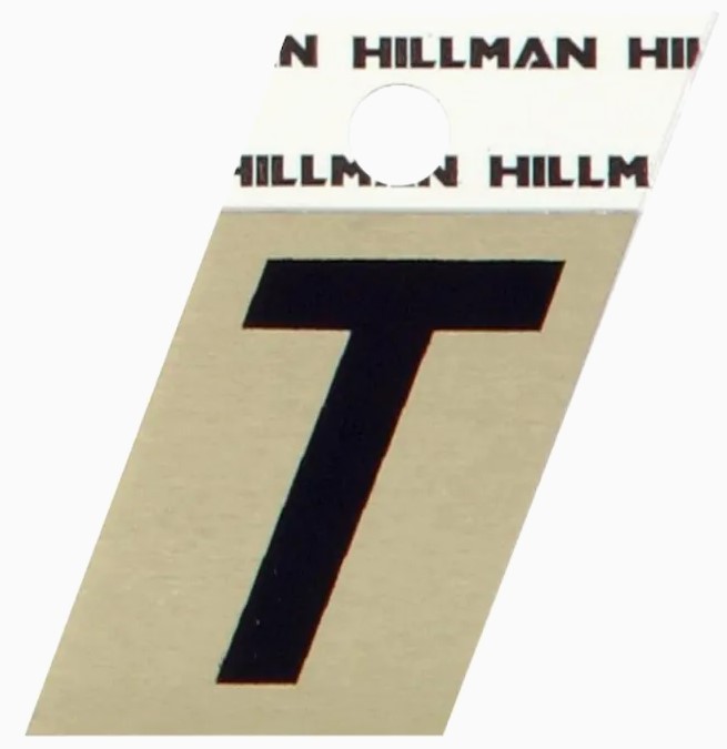 1 1/2 B/G HILLMAN LETTER T
