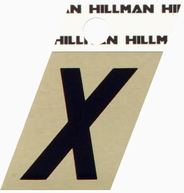1 1/2 B/G HILLMAN LETTER  X