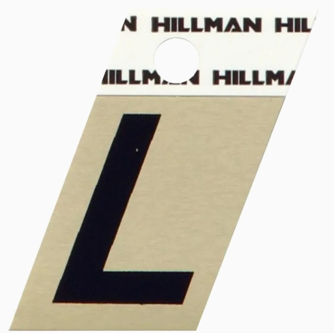 2  B/G HILLMAN LETTER L
