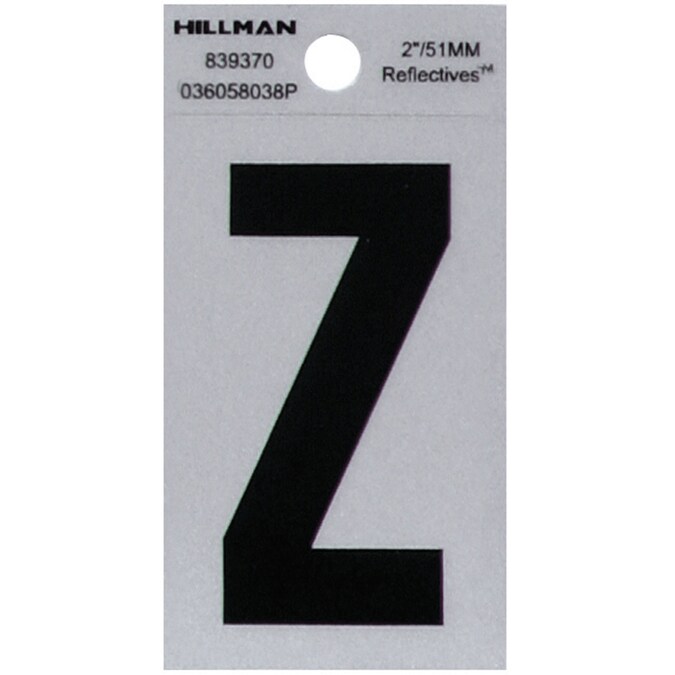 2 B/S REFLEC LETTER  Z        6