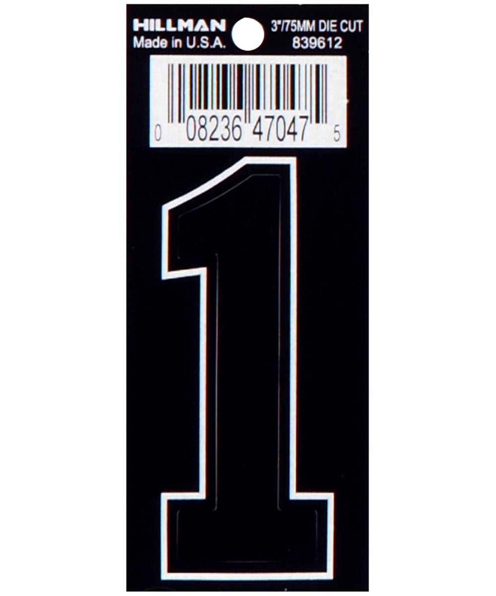 3  DIE-CUT BLACK VINYL 1