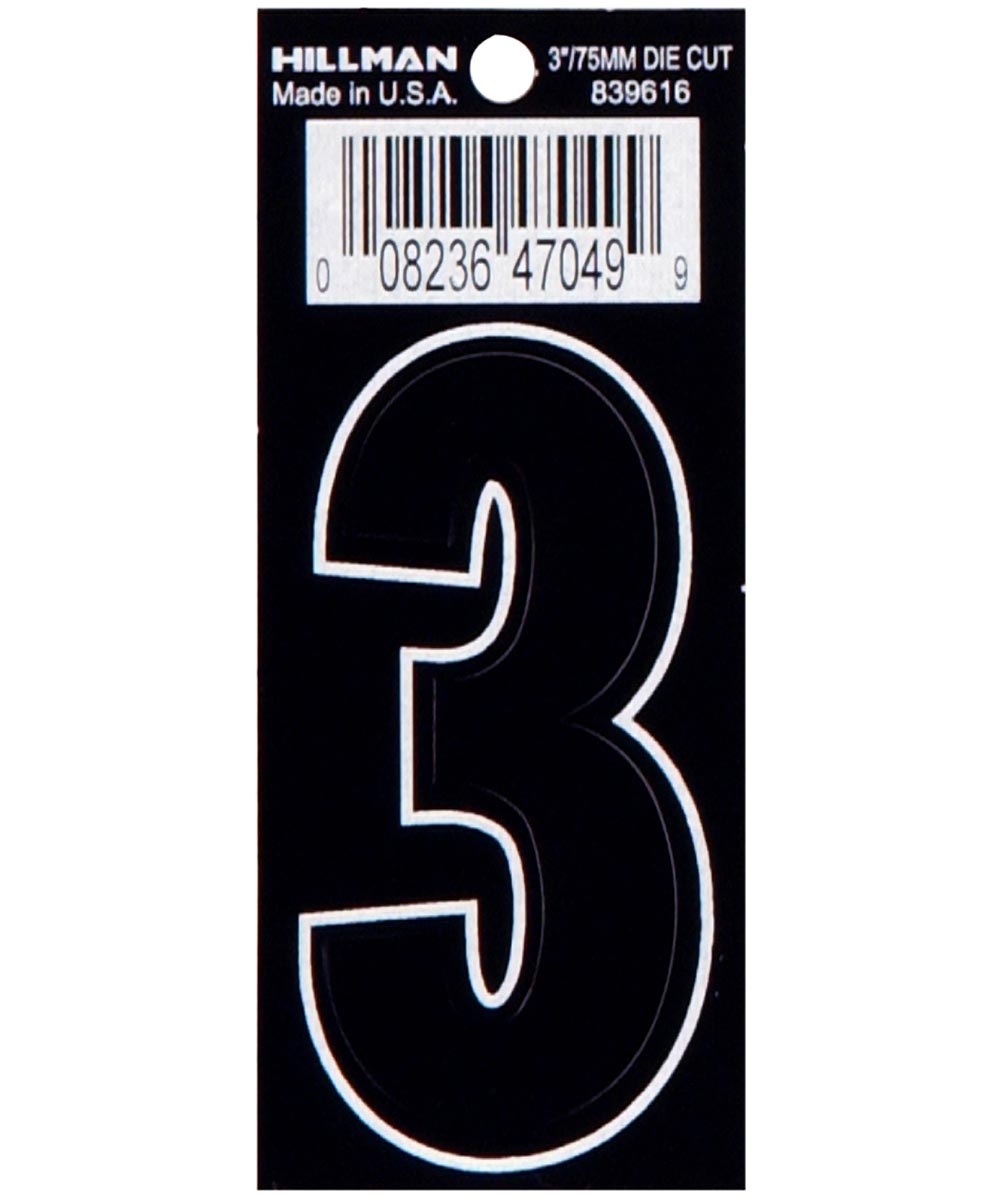 3  DIE-CUT BLACK VINYL 3