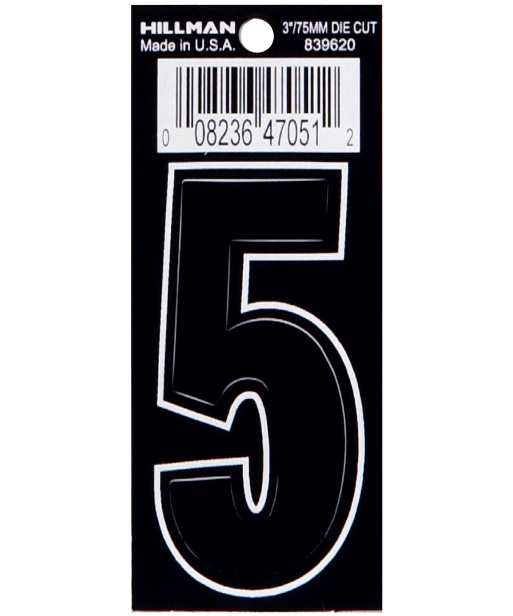 3  DIE-CUT BLACK VINYL 5
