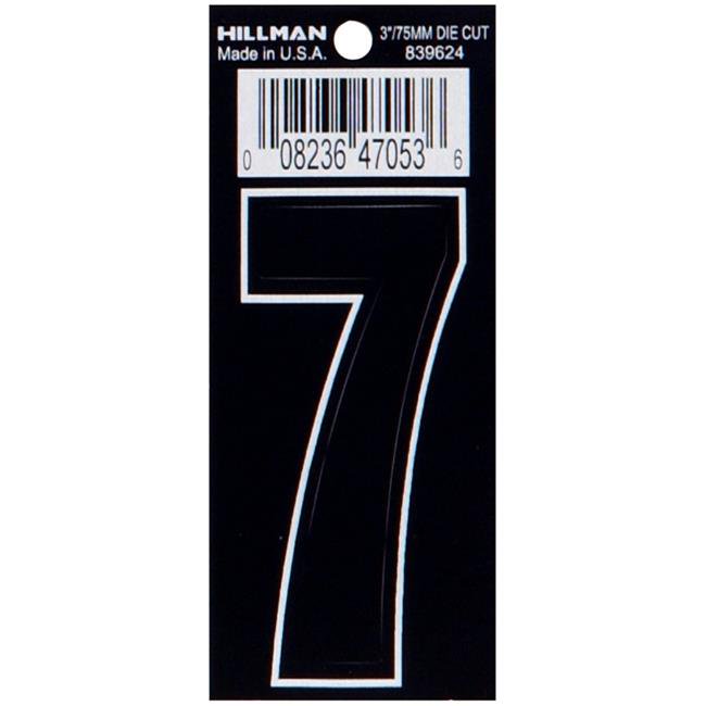 3  DIE-CUT BLACK VINYL 7