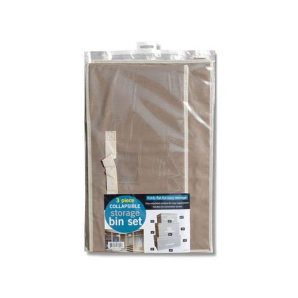 STORAGE BIN SET COLLAPSIBLE