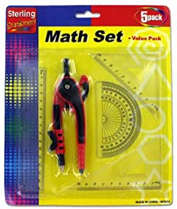 MATH MEASURING SET W/PENCILS