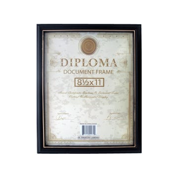 BLK DIPLOMA DOCUMENT FRAME