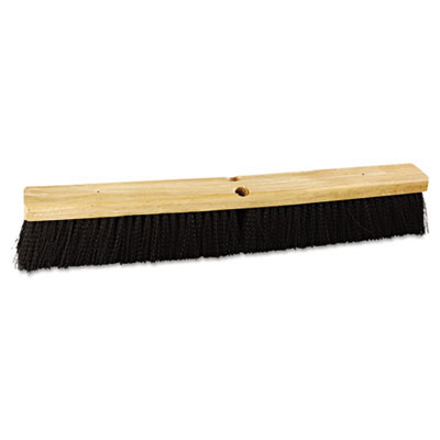 24" PUSH BROOM HEAD BLACK