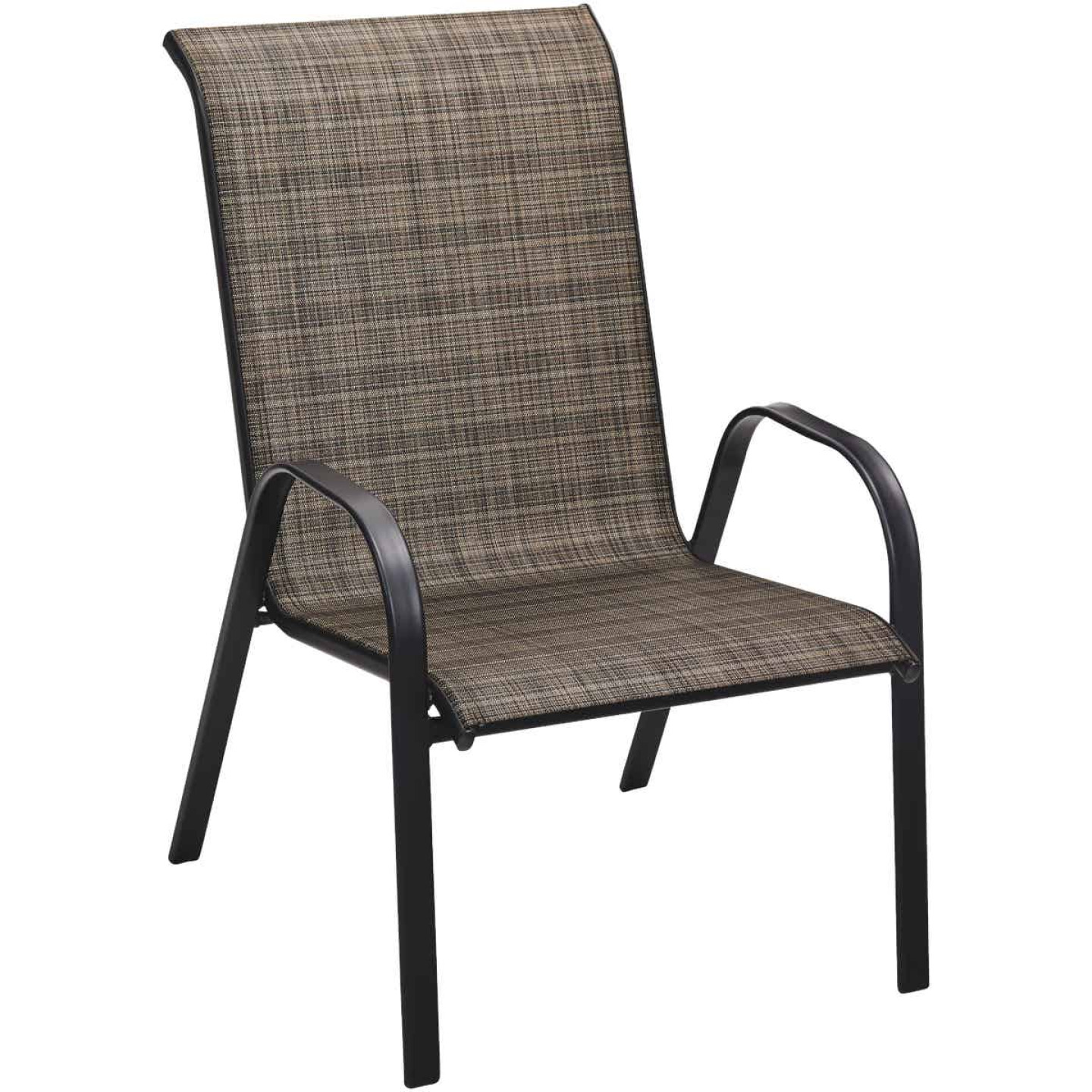 BLK O/SIZED STACKING CHAIR