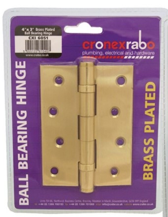 BallBearing Hing Steel EB 4"x3"