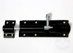 TOWER BOLT HVY BLK 6"
