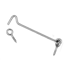 GATE HOOK & EYE 4" 2PKT