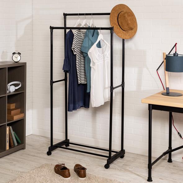 Black Steel Clothes Rack
