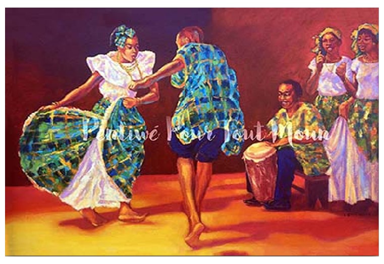 PAINTING 36X48 "BELLE COUPLE"