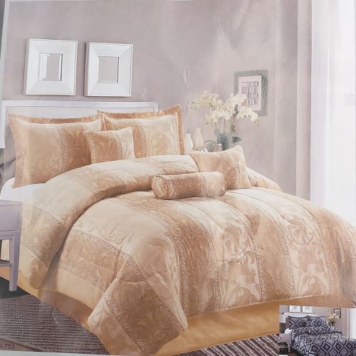 KING 7PC JACQUARD COMFORTER SET
