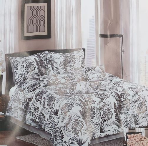 QUEEN 7PC JACQUARD COMFORTER SET