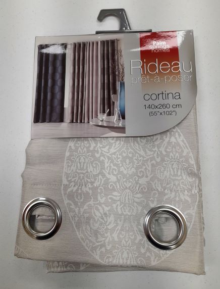 55X102 BEIGE WINDOW CURTAIN