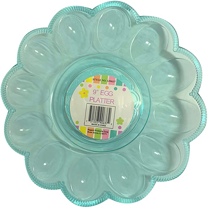 9" EGG SERVING PLATE 12 WELLS