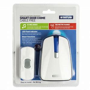 SMART DOOR CHIME B/OPER WHT