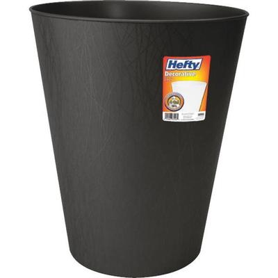 HEFTY WASTEBASKET BLACK