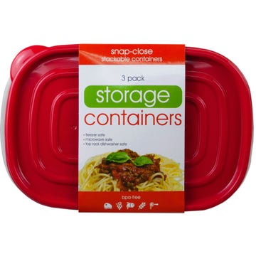 3PK PLASTIC FOOD CONTAINER