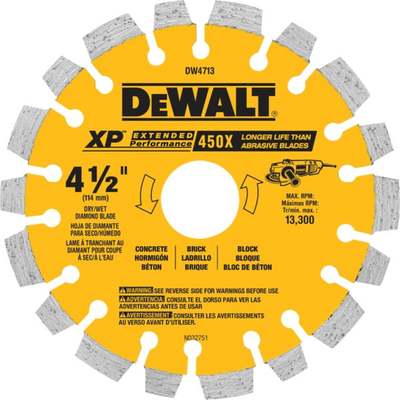 4-1/2 In. Segmented Rim Dry/Wet