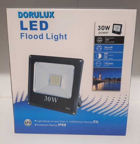 LED FLOOD LIGHT 30W 6500K