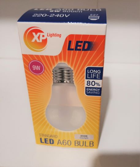 LED BULB A60 E27 9W 220/240V