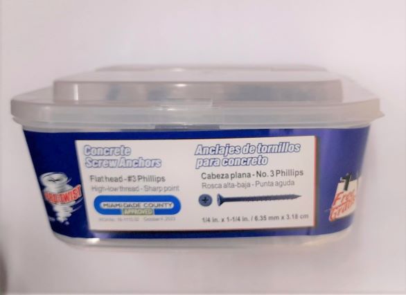 1/4X1-1/4 PF BLUE HD CONCRETE